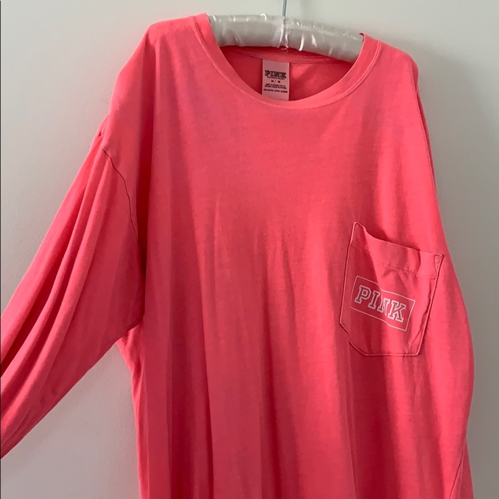 Oversized Pink Jersey T-Shirt